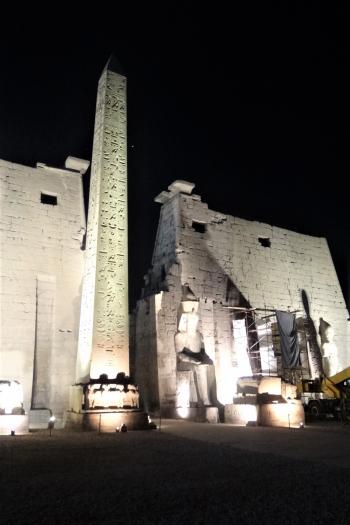 A tour of Luxor Temple began just before sunrise — Egypt. Photo by Ron Merlo