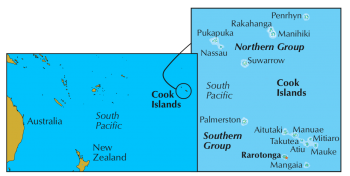 Location of Cook Islands