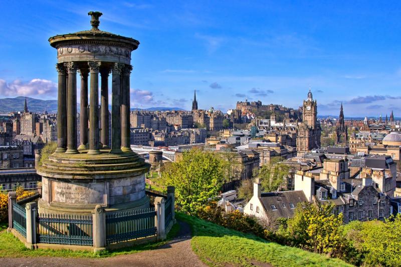 Aerial view over the historic center of Edinburgh, Scotland, from Calton Hill. Photo: Dreamstime/TNS